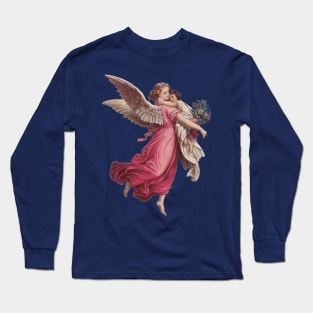 Vintage Victorian Era Christmas Angel Long Sleeve T-Shirt